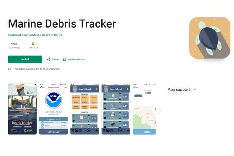 Marine debris tracker