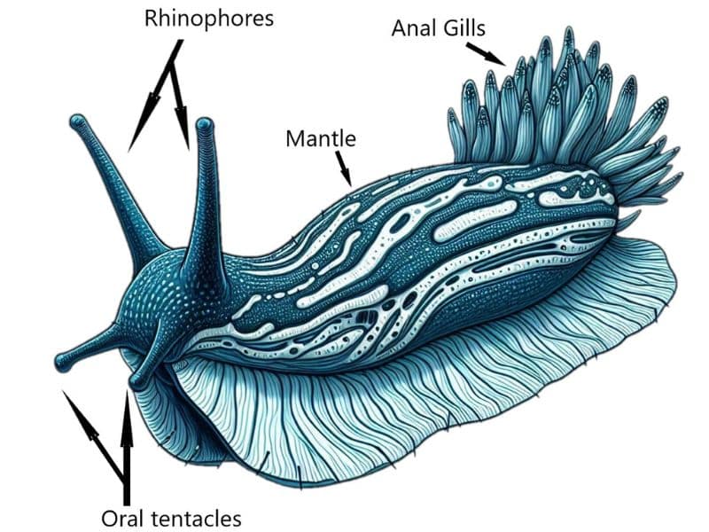 nudibranch parts - nudibranch species - especies de nudibranquios